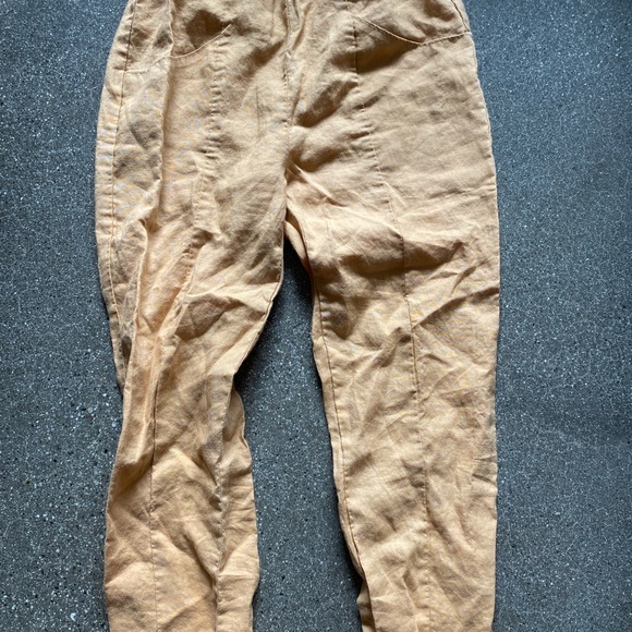 MATE the Label Willow Linen Pant, ochre, XS - Picture 4 of 6